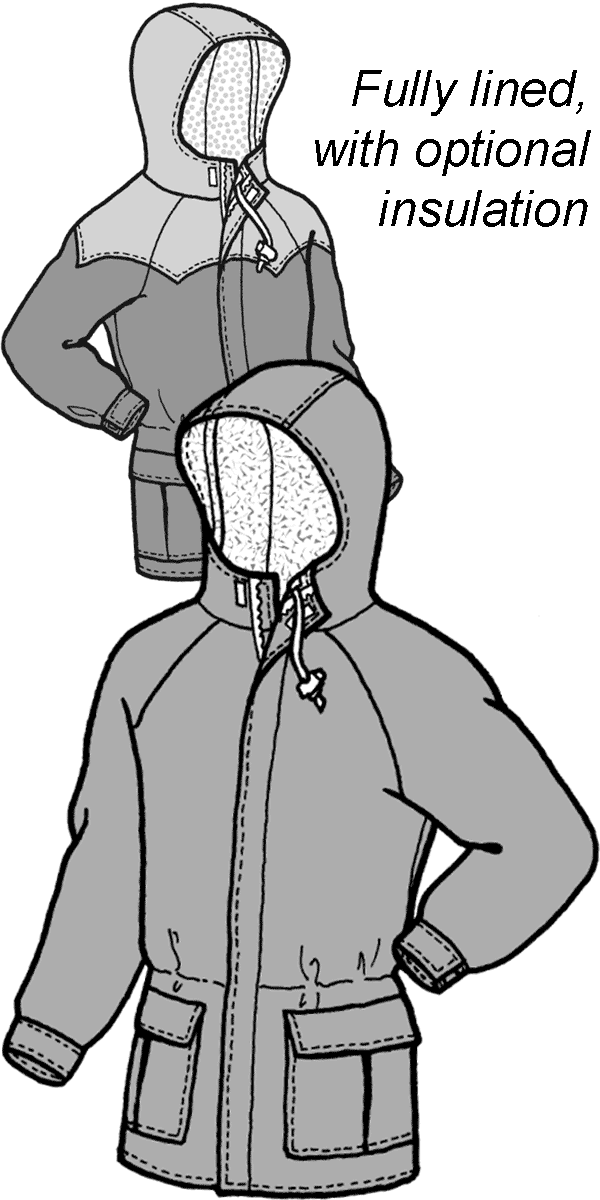 大人用オレゴンジャケット縫製型紙(1枚単位での販売)