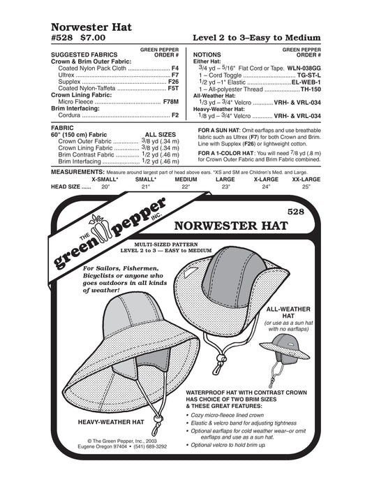 ノルウェスターハット柄(各個販売)
