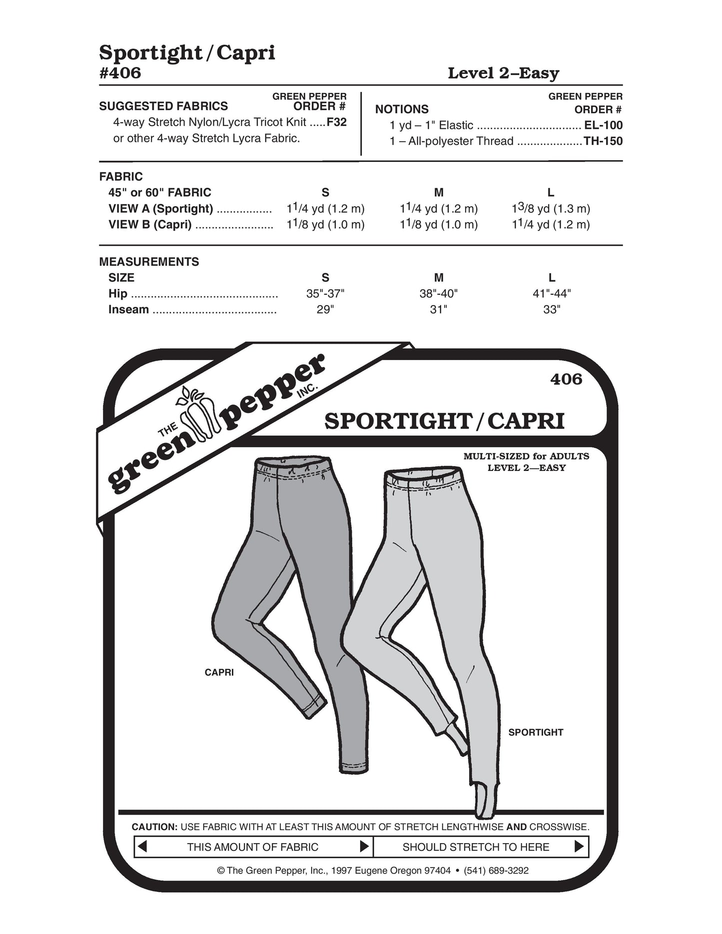 Patrón de costura de mallas deportivas para adultos (se venden por unidad)