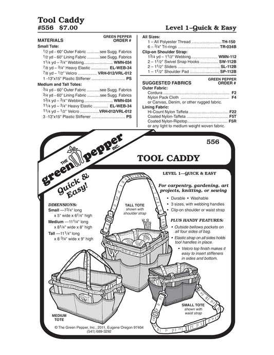 Tool Caddy Pattern (Sold per Each)