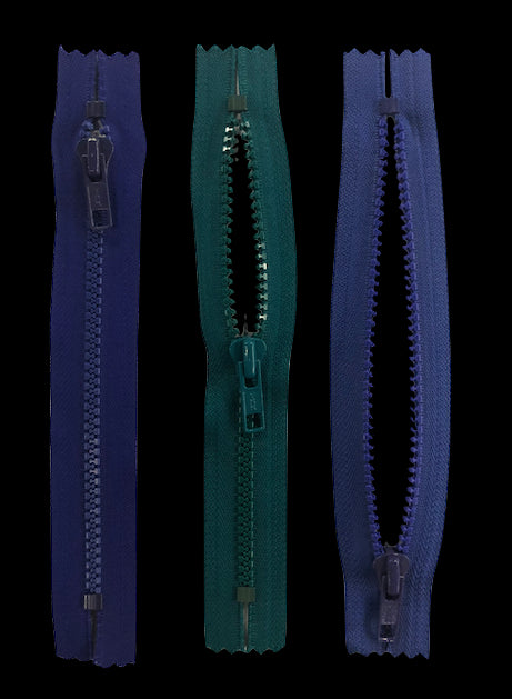 7" Molded, Non-Separating #5 YKK® Pocket Zippers (Sold per Each)