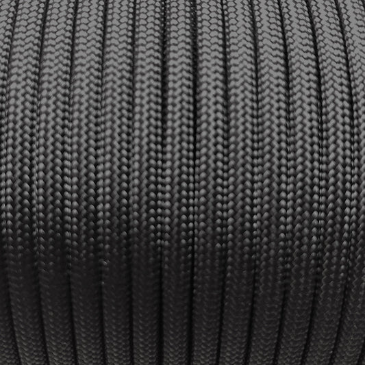 550 Parachute Cord - Black (Sold per Yard)