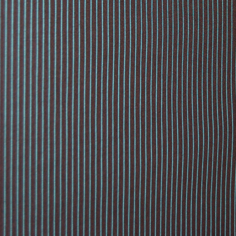 2-Layer WeatherTek Waterproof Breathable Laminate Fabric - Aqua Pinstripes on Black (Sold per Yard)