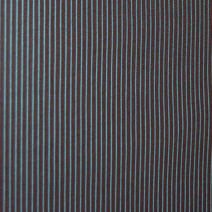 2-Layer WeatherTek Waterproof Breathable Laminate Fabric - Aqua Pinstripes on Black (Sold per Yard)