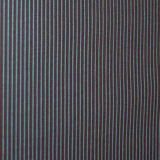 2-Layer WeatherTek Waterproof Breathable Laminate Fabric - Aqua Pinstripes on Black (Sold per Yard)