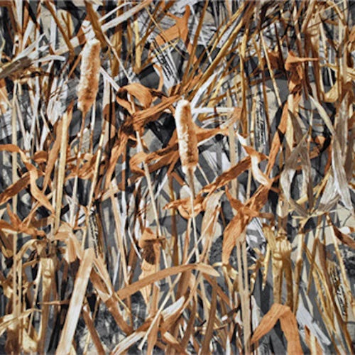 TrueTimber® Flooded Timber でプリントされた PowerStretch ポリエステル/スパンデックス (ヤードごとに販売)