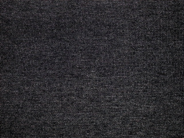 1x2 Cotton  Ribbing - Heather Charcoal (Sold per Inch)