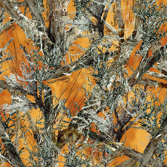 Camouflage Princess Satin - TrueTimber® MC2 Blaze (Sold per Yard)