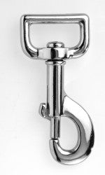 1" Heavy Duty Metal Swivel Snap Hook - Nickel Plated Steel (Sold per Each)