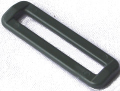 Bucle de plástico de 2" - Verde follaje (se vende por unidad)