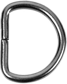 2 Inch Nickel D-Ring (Sold per Each)