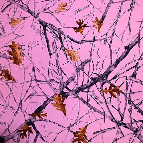 Camouflage Bridal Satin Fabric - TrueTimber® Pink Snowfall (Sold per Yard)