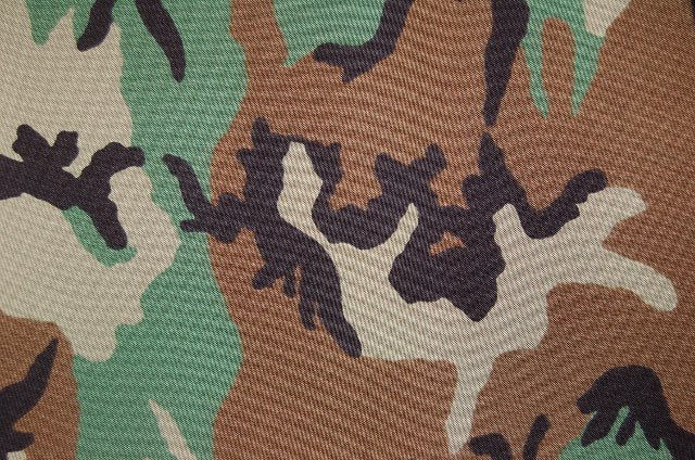 Mil-Spec 500 Denier coated Nylon Fabric - Woodland Camo (Sold per Yard)