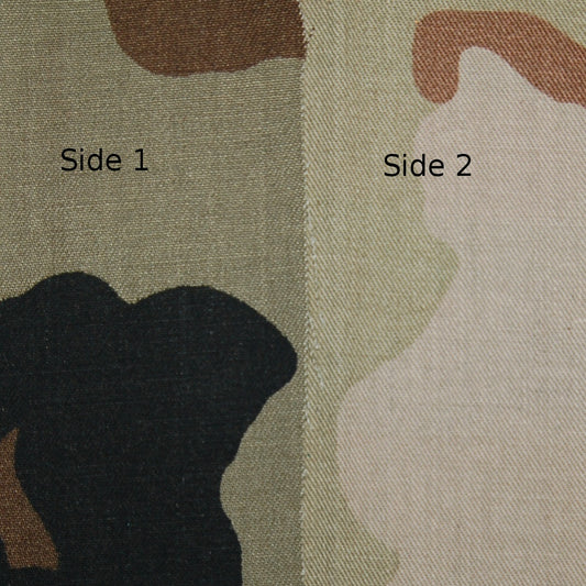 Polyester/Cotton Camouflage Twill Fabric -  3-Day Desert / Woodland (Sold per Yard)