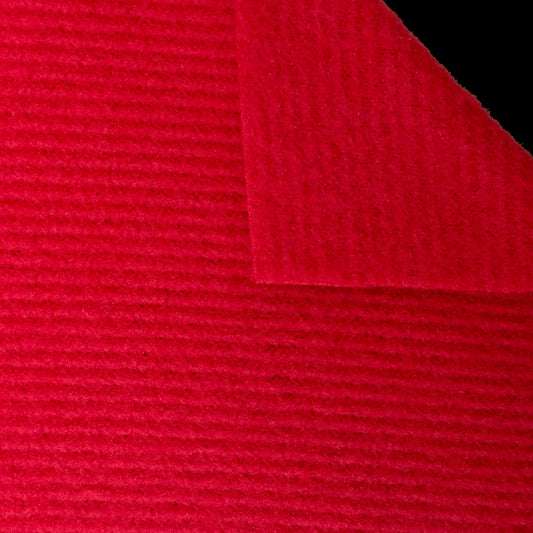Polartec® 100 Weight, Ribbed - Red (Sold per Yard)
