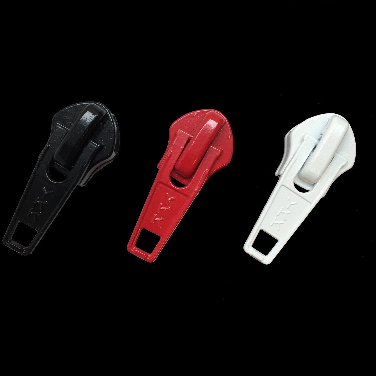 #10 YKK® コイルジッパー用引手付きロッキングメタルスライダー (1個単位での販売)