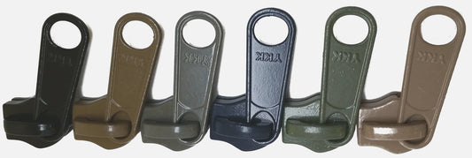 #10 YKK® コイルジッパー用片引きメタルスライダー (1個単位での販売)