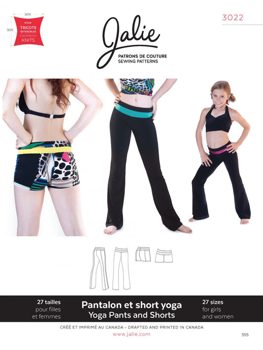 Yoga Pants and Shorts Pattern (Sold per Each)