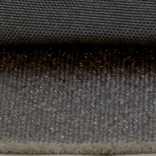 600 Denier Black Polyester, DWR, PU Coated, Laminated to Foam, Black Tricot Backing (Sold per Yard)