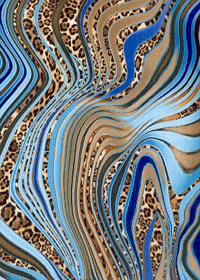 Dye sublimation service for Animal Print Library(Sold by the Yard)