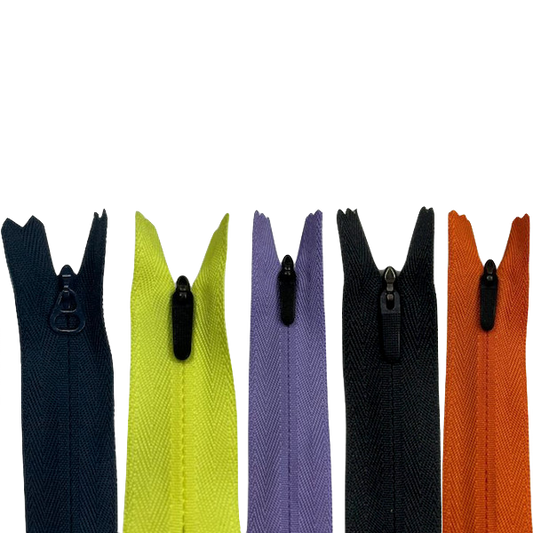YKK 6" / 6.5" / 7.5" #3 Coil Non-Separating Conceal Zipper (Sold per Each)