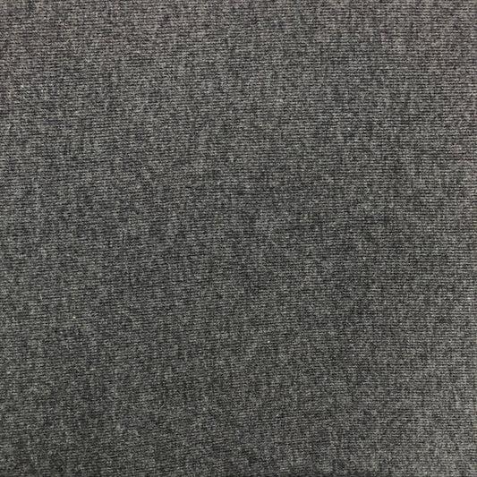43 % lana/38 % poliéster/19 % nailon suave de doble cara, negro/gris (se vende por yarda)