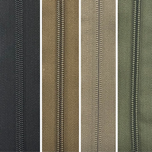 #5 コイル YKK® ジッパー バイ ザ ヤード (ヤードごとに販売)
