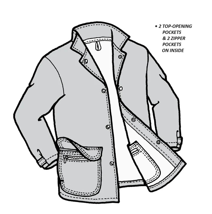 フレンチグレンバーンジャケット縫製型紙(1枚単位での販売)