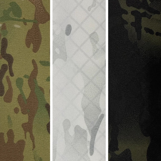 ECOPAK by Challenge - 600D Polyester Fabric w/ 0.5 mil Recycled Film Backing - MultiCam® (Sold per Yard)