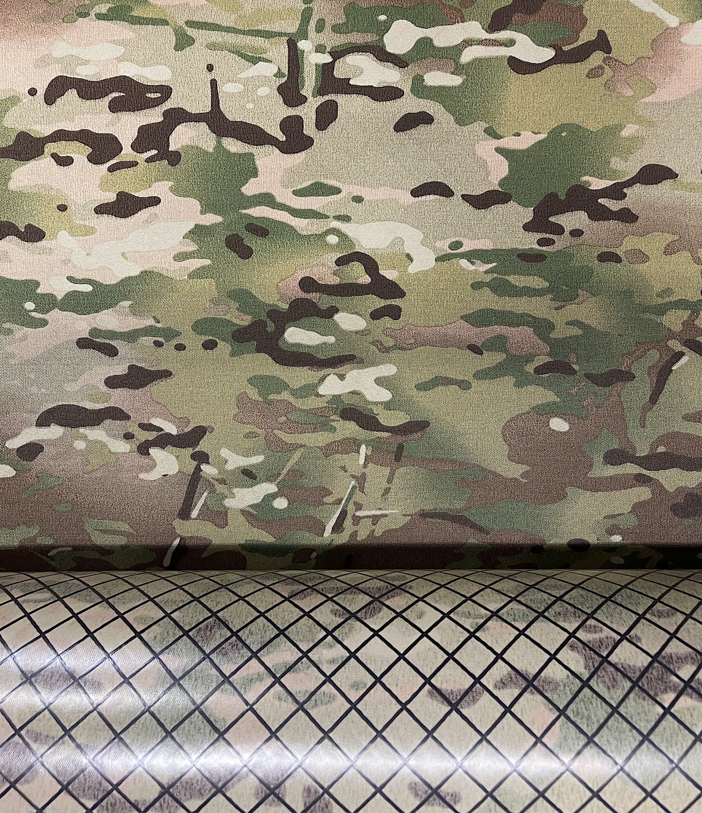 ECOPAK by Challenge - 600D Polyester Fabric w/ 0.5 mil Recycled Film Backing - MultiCam® (Sold per Yard)