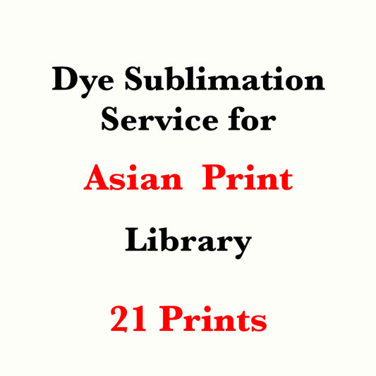 Dye sublimation service for Asian Limited Edition Print Library(Sold by the Yard)