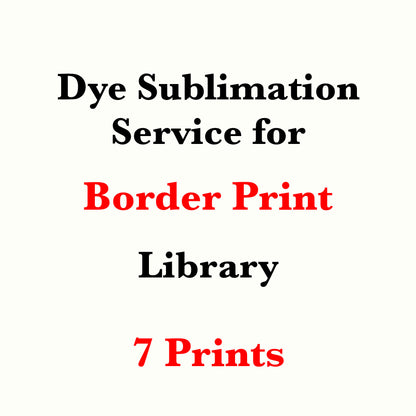 Dye sublimation service for Border Print Library(Sold by the Yard)