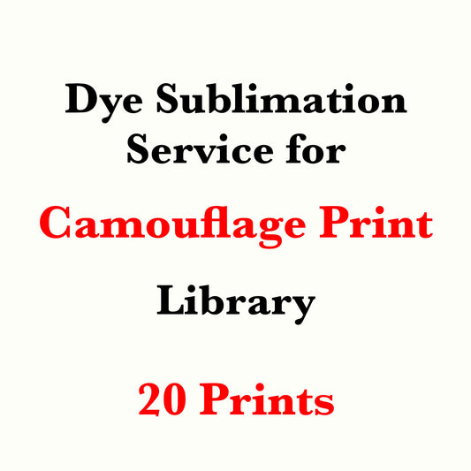 Dye sublimation service for Camouflage  Print Library(Sold by the Yard)