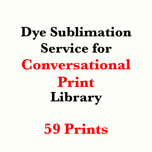 Dye sublimation service for Conversational Print Library(Sold by the Yard)
