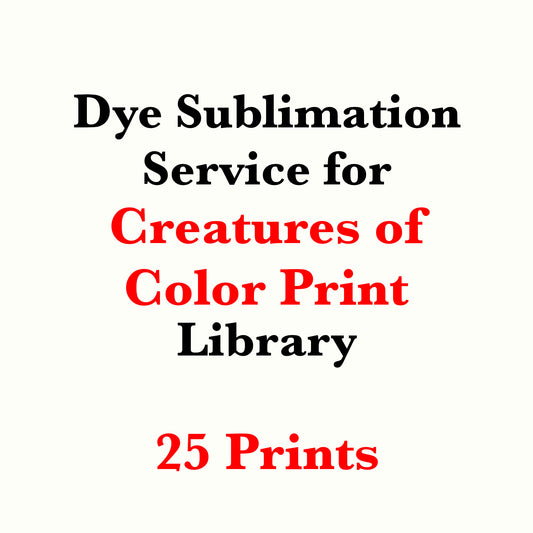 Dye sublimation service for Creatures of Color Print Library(Sold by the Yard)