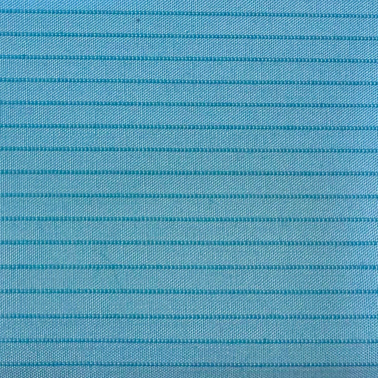 2-Layer WeatherTek Waterproof Breathable Laminate Fabric - Blue Stripes (Sold per Yard)