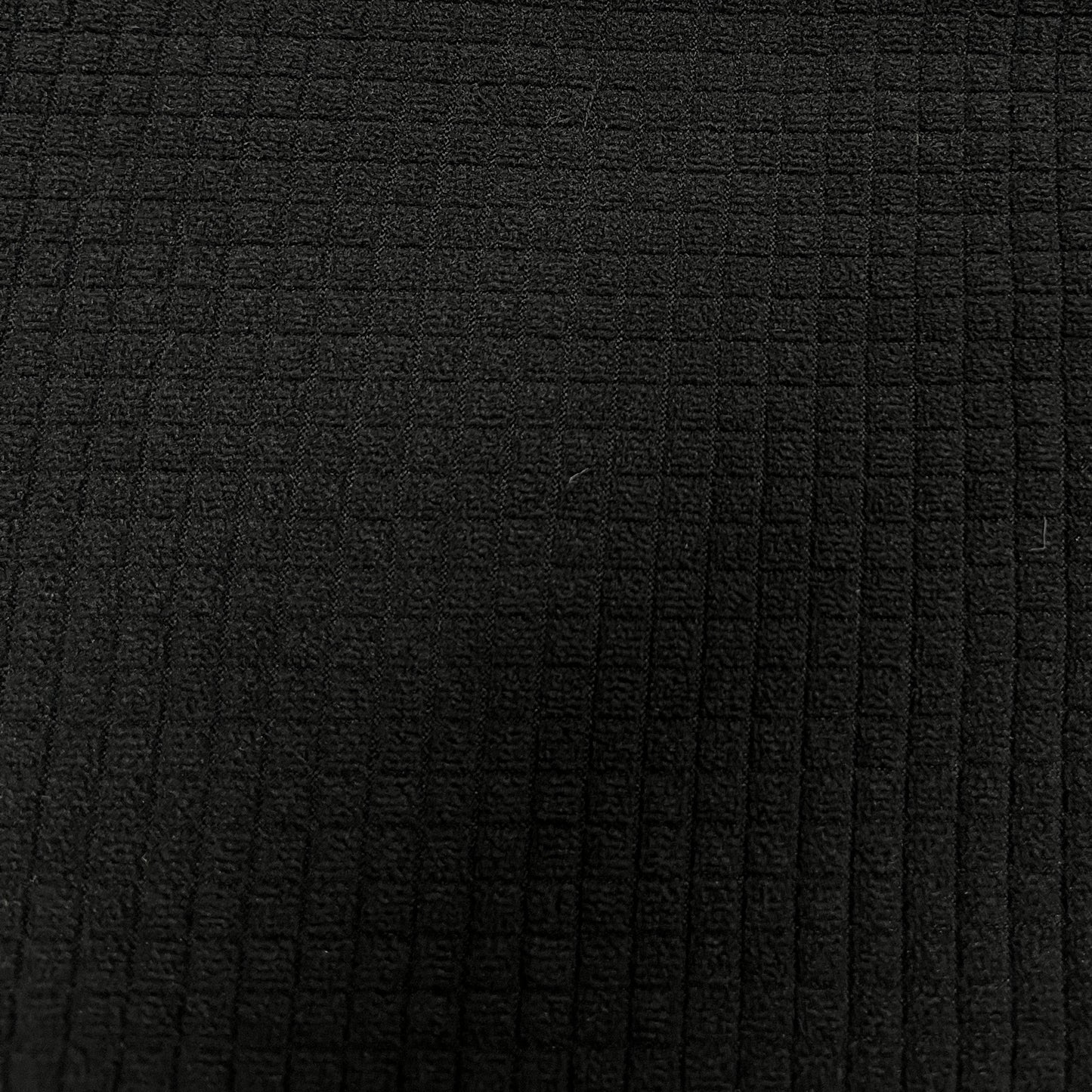 Stretchy, Grid-face Lining Fleece - Black (Sold per Yard)