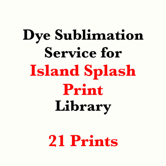 Dye sublimation service for Island Splash Print Library(Sold by the Yard)