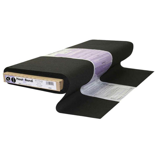 22" HeatnBond Soft Woven - Black (Sold Per Yard)