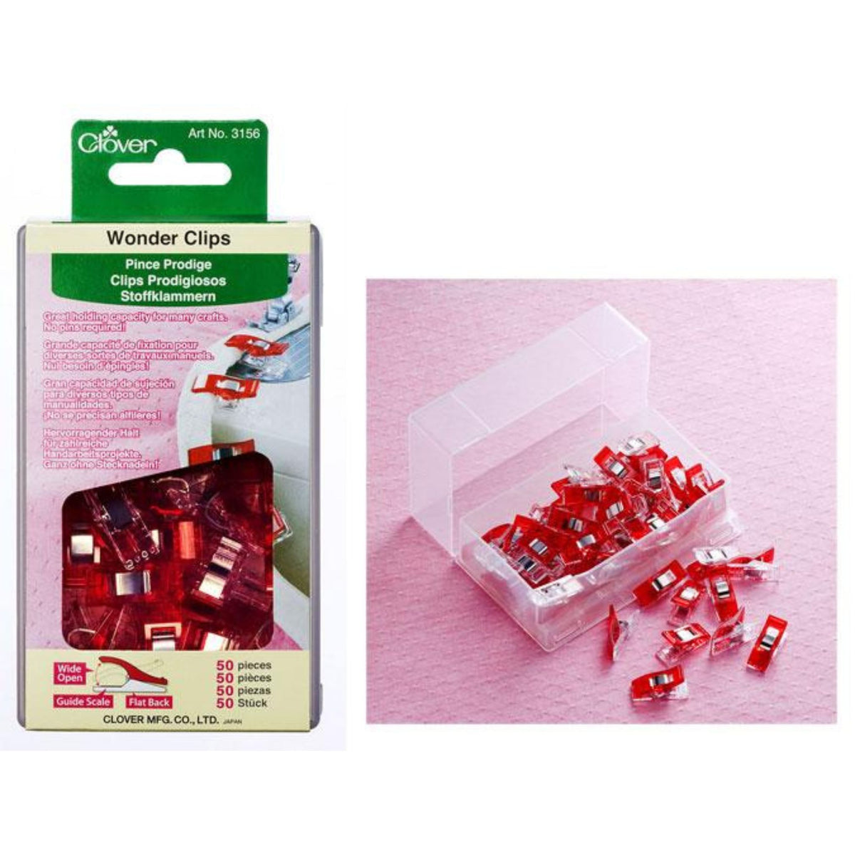 Wonder Clips 50ct 3156 Clover #1 (Sold Per Each)