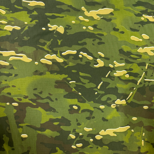 1.9oz Ripstop Nylon, Pure Finish - Military Camo (Sold per Yard)