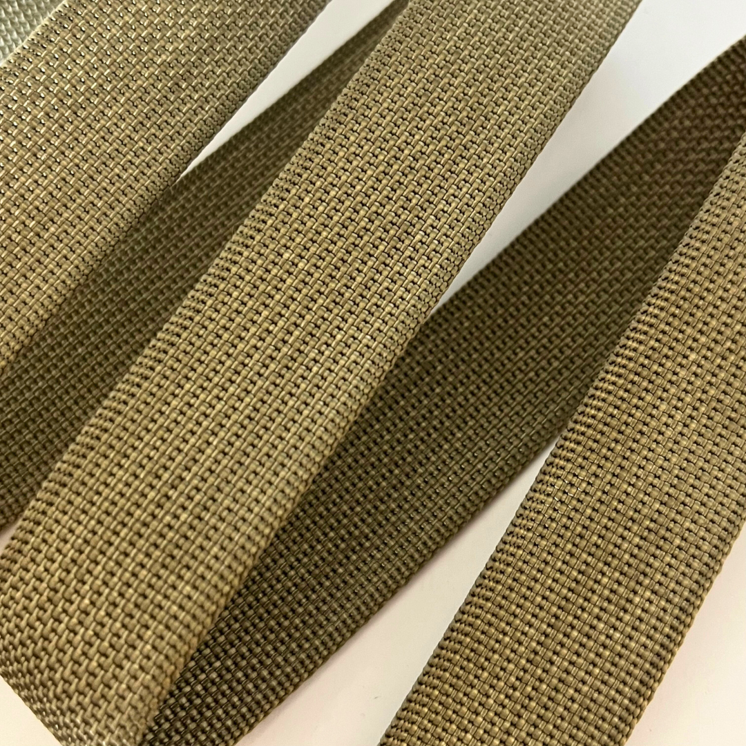 1" Heavy Nylon Webbing - Coyote Tan (Sold per Yard)