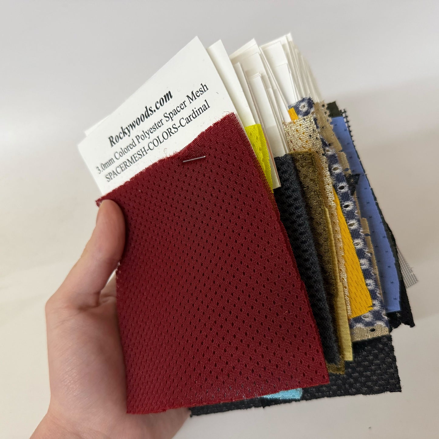 Conjunto de muestra de tipos y colores de redes y mallas (se vende por cada uno)