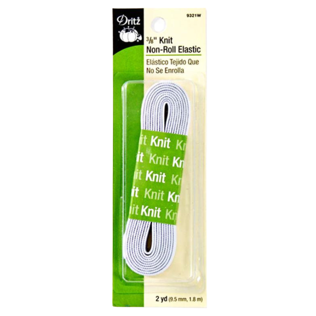 3/8 " Knit Non-Roll Elastic - 2 Yards