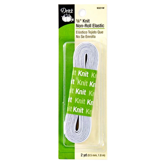 3/8 " Knit Non-Roll Elastic - 2 Yards