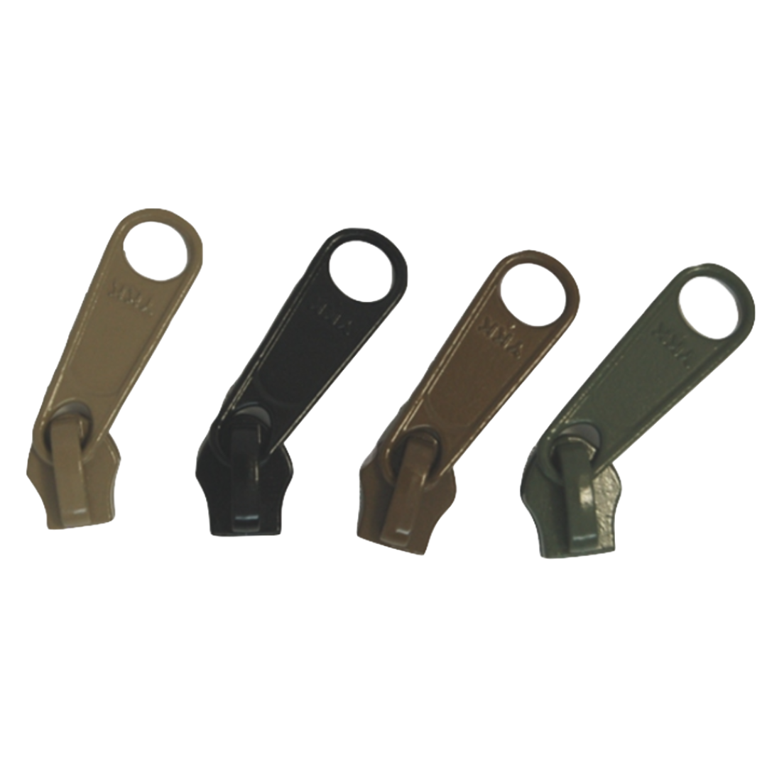 #5 YKK® コイルジッパー用片引きメタルスライダー (1個単位で販売)