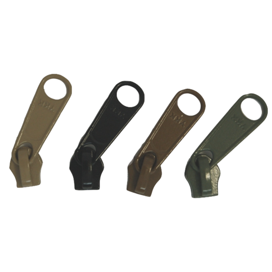 #5 YKK® コイルジッパー用片引きメタルスライダー (1個単位で販売)