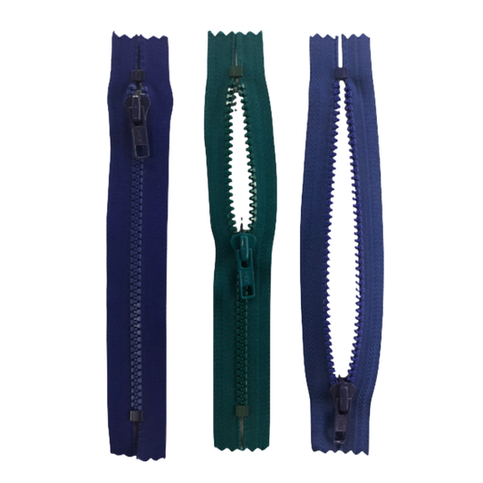 7 インチ成型、非分離 #5 YKK® ポケット ジッパー (1 個ずつ販売)