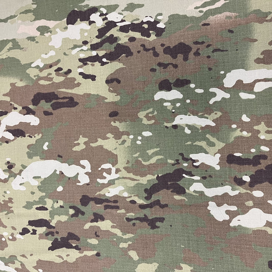 ***SECONDS*** Rayon/Twaron/Nylon FR Camo Ripstop Fabric - OCP (Sold per Yard)