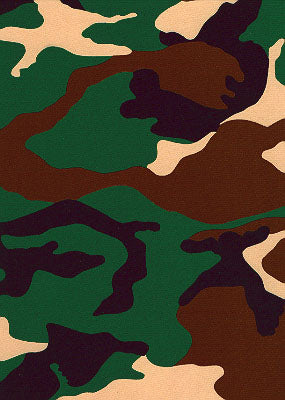 Dye sublimation service for Camouflage  Print Library(Sold by the Yard)